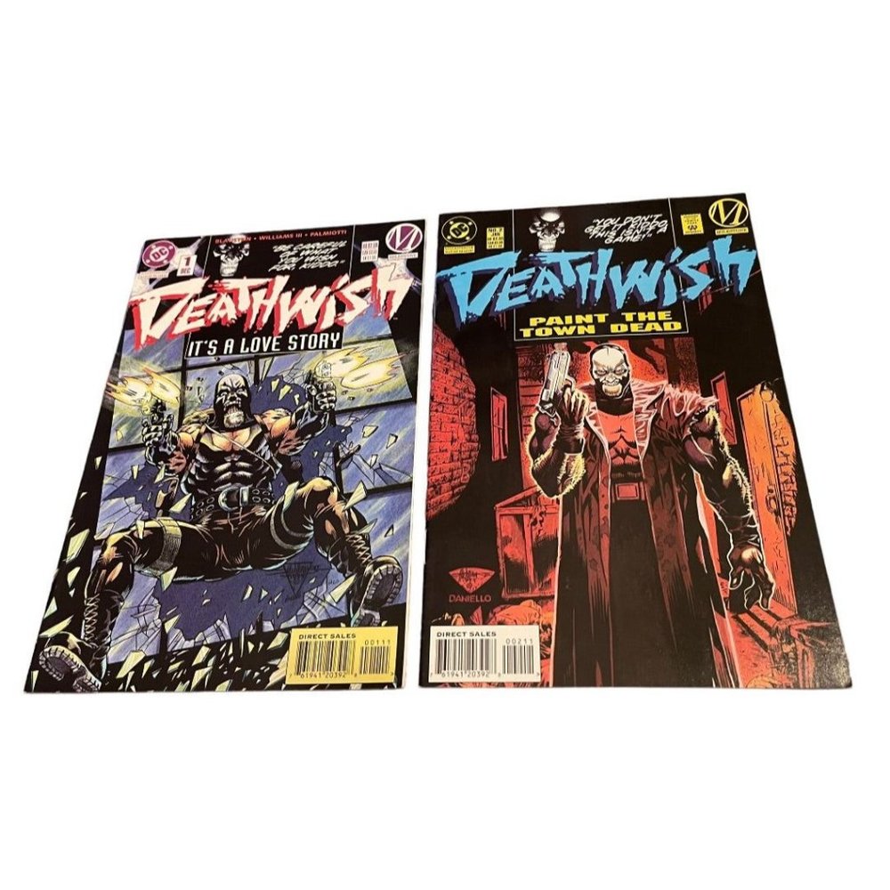 DC Deathwish It's a Love Story#1 & Paint The Town Dead #2 Comic